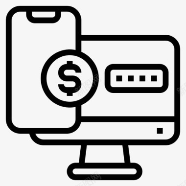 公共标识安全在线密码支付图标