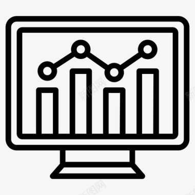 信息创意图表商业统计图表增长图标