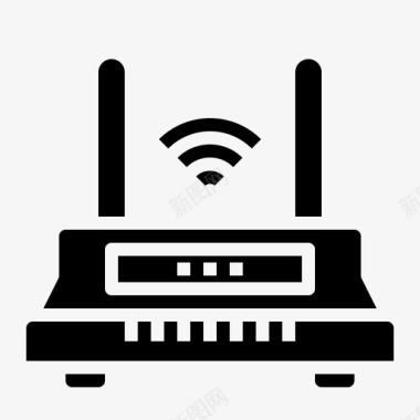 路由信号路由器调制解调器wifi图标