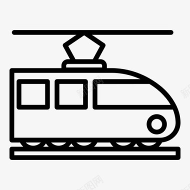 地铁标识牌火车机车交通图标