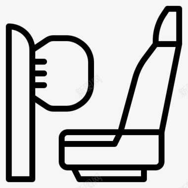 公共标识安全安全气囊汽车保护图标