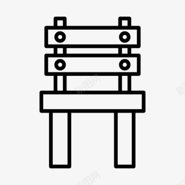 欧式椅花园椅家具家用图标