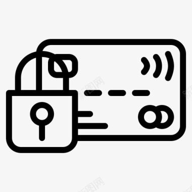 公共标识安全支付信用卡电子商务图标