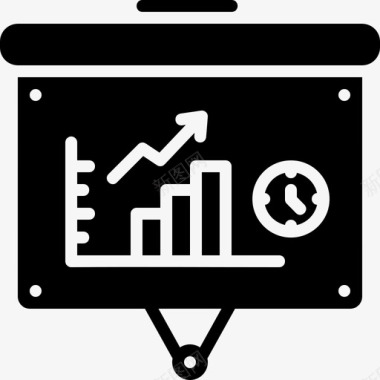 卡通分析图表演示分析图表图标