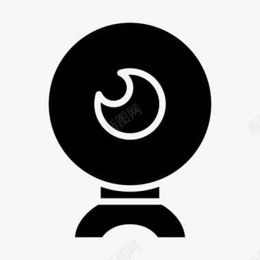 公共标识安全闭路电视摄像头安全安全摄像头图标