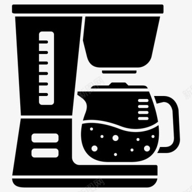 咖啡机浓缩咖啡机滤壶图标
