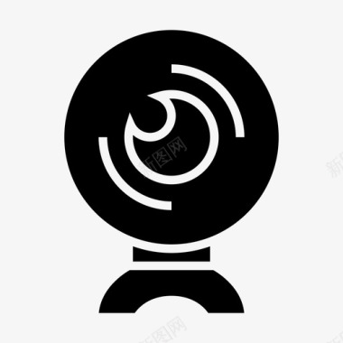 公共标识安全闭路电视摄像头安全安全摄像头图标