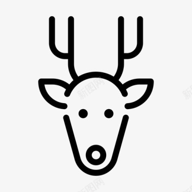 麋鹿鹿动物麋鹿图标