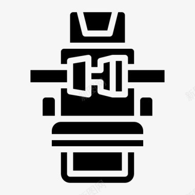 公共标识安全安全带飞机防护图标