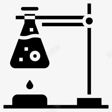 锥形管化学锥形烧瓶图标