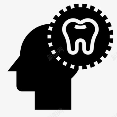 有关牙齿牙齿牙齿护理牙医图标