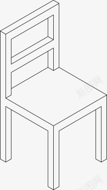 3d齿轮椅子3d建筑图标