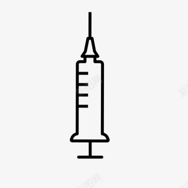 无抗生素注射器抗生素针头图标