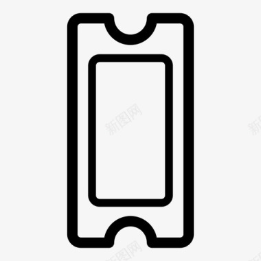 电影票矢量票电影票演出票图标