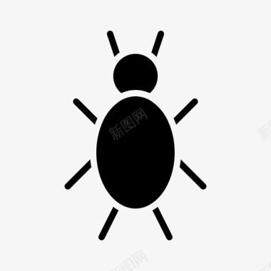 公共标识安全病毒错误恶意软件图标