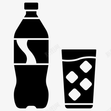 饮料瓶软饮料饮料瓶装图标