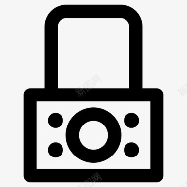 隐私挂锁隐私保护图标