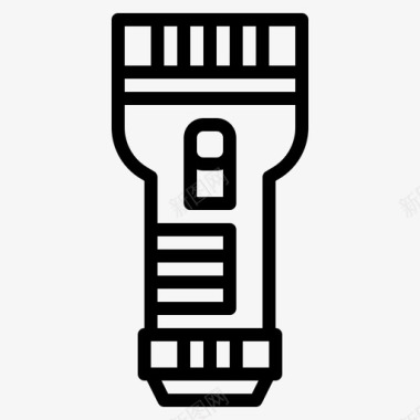 公共标识安全手电筒应急安全图标