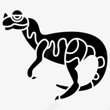 恐龙食肉动物角龙图标