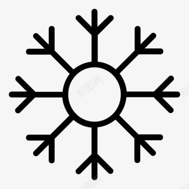 雪花PNG矢量天气晴朗雪花图标