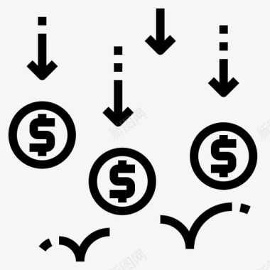 硬币钱黄金投资硬币钱图标