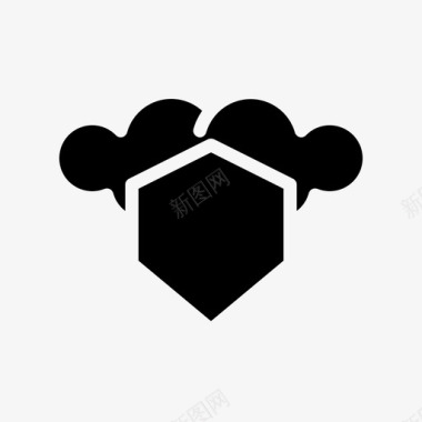 公共标识安全云计算云安全网络密码图标