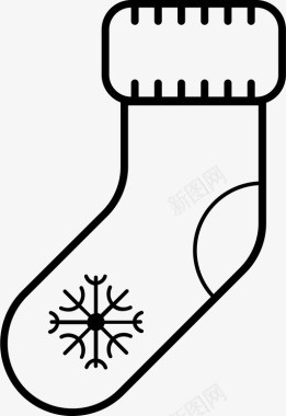 雪花标志采购产品袜子袜子雪花图标