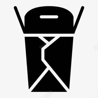 外卖盒子样机外卖盒子食物图标