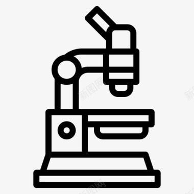 显微镜免抠素材实验室卫生显微镜图标