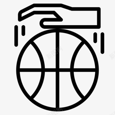 卡通人物打篮球打篮球活动游戏图标