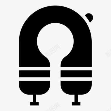 公共标识安全救生衣机场安全图标