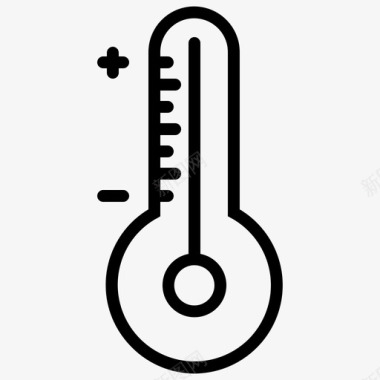 温度计温度预报炎热图标