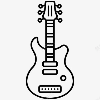 吉他吉他电乐器图标