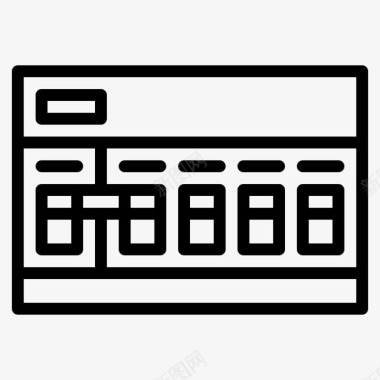 公共标识安全电气断路器房屋保护图标