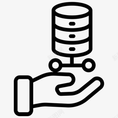 公共标识安全保护数据库托管图标