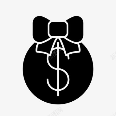 金钱馈赠商业金融图标
