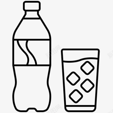 可乐饮料瓶装图标
