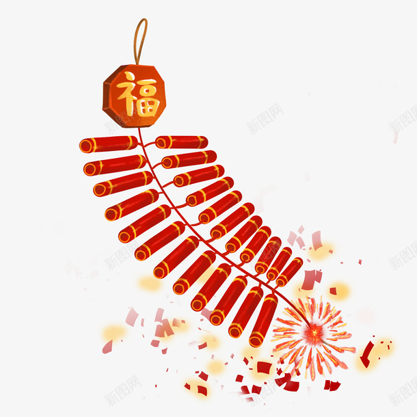 一串春节新年鞭炮元素psd免抠素材_88icon https://88icon.com 元素 动态鞭炮 挥春 新年 新年物料 春节 鞭炮