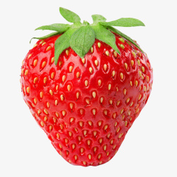 一颗红草莓水果素材