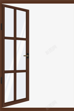 木纹窗木质窗户边框素材高清图片