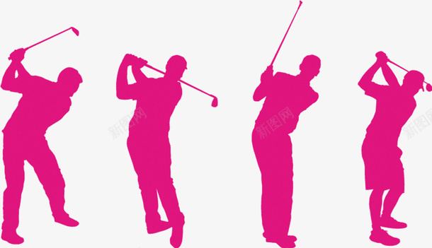 高尔夫挥杆剪影png免抠素材_88icon https://88icon.com 高尔夫 挥杆 人物 剪影