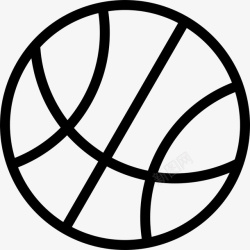 篮球贴纸篮球线性图标800x800高清图片
