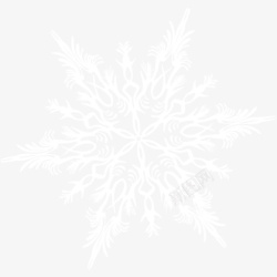 六角雪花一个精美的雪花片高清图片