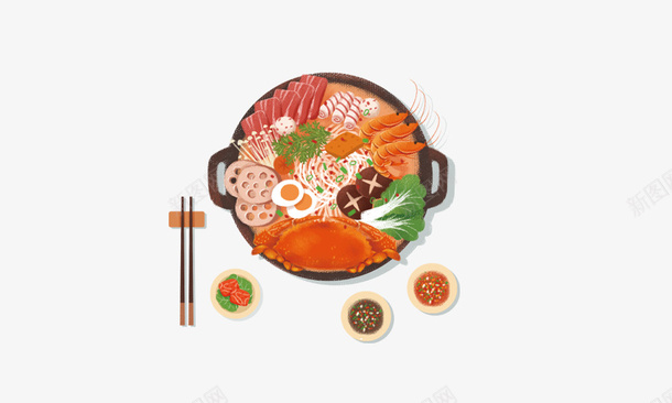 火锅美食好吃psd免抠素材_88icon https://88icon.com 火锅 美食 聚餐 宣传