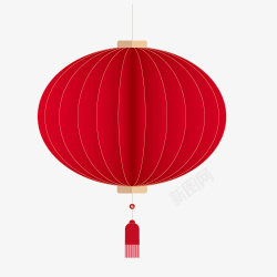 元旦跨年红色的灯笼传统新年元素高清图片