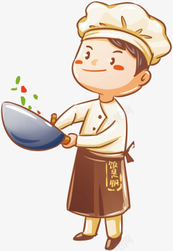 卡通人物手绘厨师人物高清图片