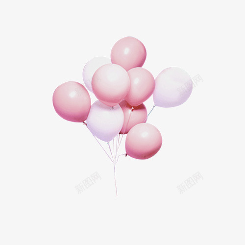浪漫气球粉色png免抠素材_88icon https://88icon.com 向往 气球 气球墙 自由 飞翔