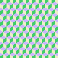 立体几何黄紫绿背景素材