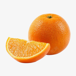 新鲜橙子解剖素材