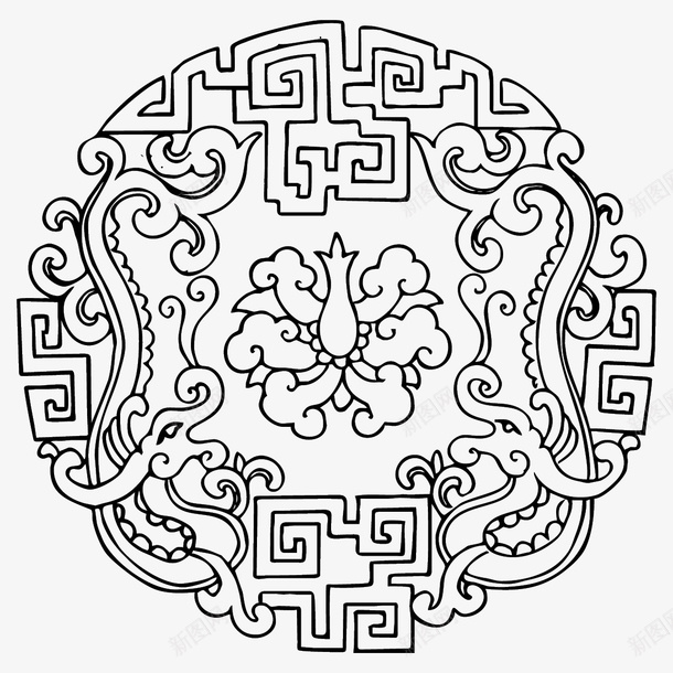 花纹圆形传统图案ai免抠素材_88icon https://88icon.com AI格式 AI符号 中国传统 传统图案 古典花纹 圆形 形状圆图案图标 花纹